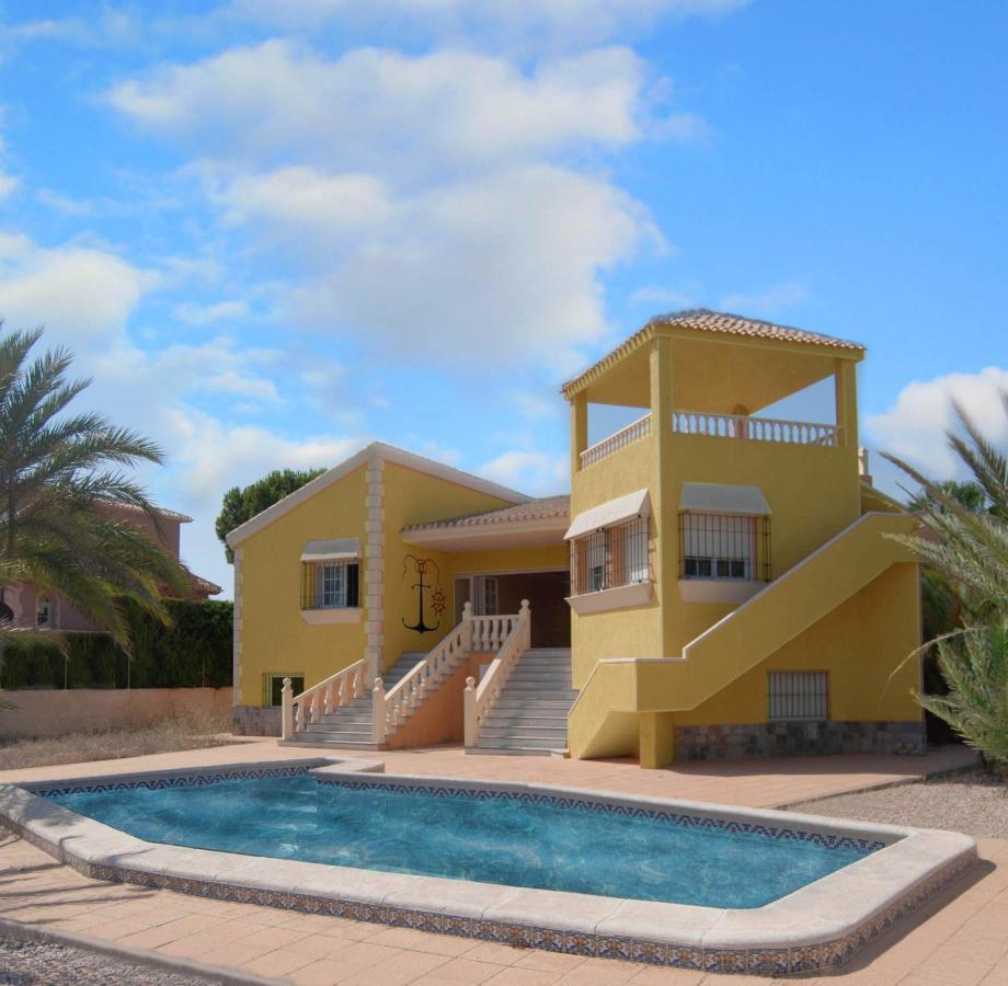 Villa En Veneziola Con Atracadero Privado La Manga Bagian luar foto