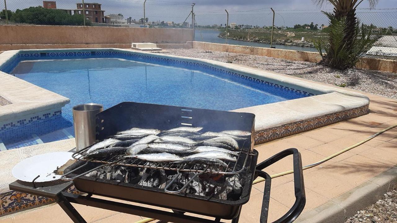 Villa En Veneziola Con Atracadero Privado La Manga Bagian luar foto